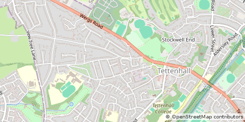 Map of Wolverhampton, West Midlands