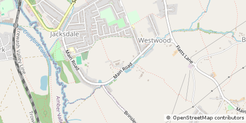 Map of NR Jacksdale, Nottinghamshire