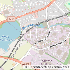 Map of Mansfield, Nottinghamshire