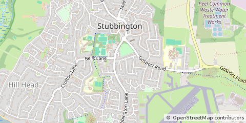 Map of Fareham, Hampshire