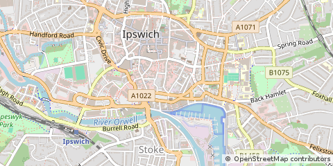 Map of Ipswich, Suffolk