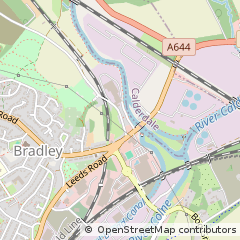 Map of Huddersfield, West Yorkshire