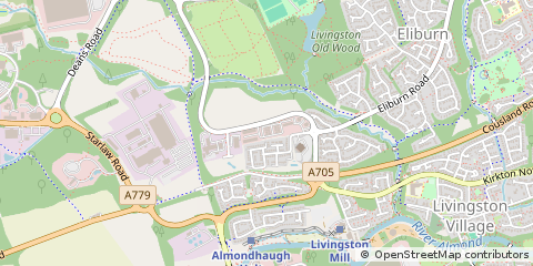 Map of Livingston, West Lothian