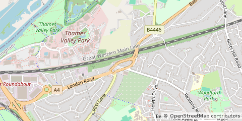 Map of Reading, Berkshire