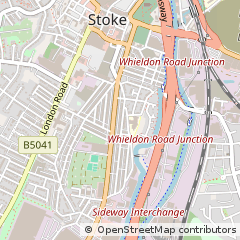 Map of Stoke-on-Trent, Staffordshire