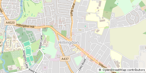 Map of Uxbridge