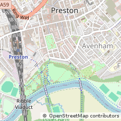 Map of Preston, Lancashire