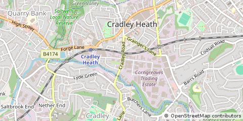 Map of West Midlands