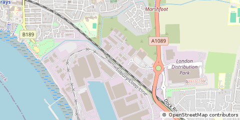 Map of Tilbury, Essex