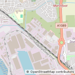 Map of Tilbury, Essex