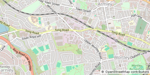 Map of Leeds, West Yorkshire
