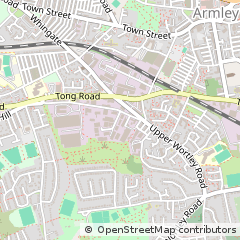 Map of Leeds, West Yorkshire