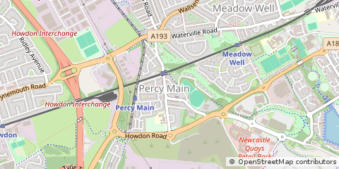 Map of North Shields