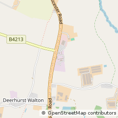 Map of Deerhurst, Gloucestershire