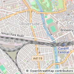 Map of Cardiff
