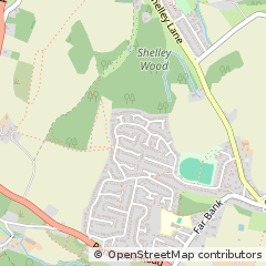 Map of Huddersfield, West Yorkshire