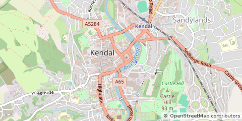 Map of Kendal, Cumbria
