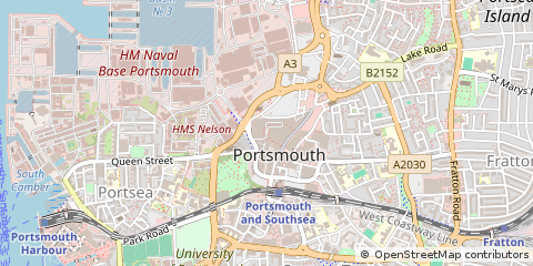 Map of Portsmouth, Hampshire
