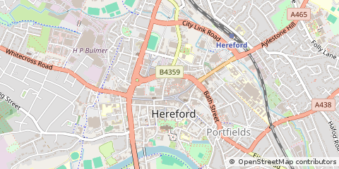 Map of Hereford