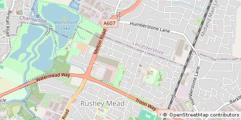 Map of Leicester