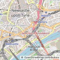 Map of Newcastle Upon Tyne