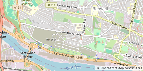 Map of Newcastle Upon Tyne