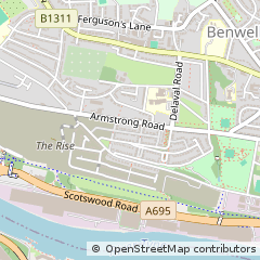 Map of Newcastle Upon Tyne