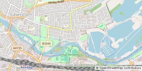 Map of Reading, Berkshire