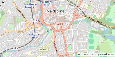 Map of Maidstone, Kent
