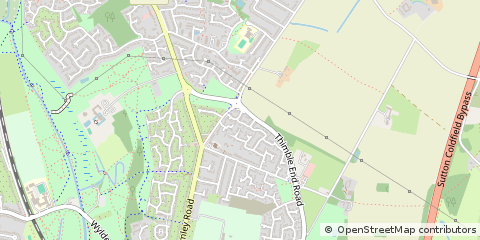 Map of Sutton Coldfield