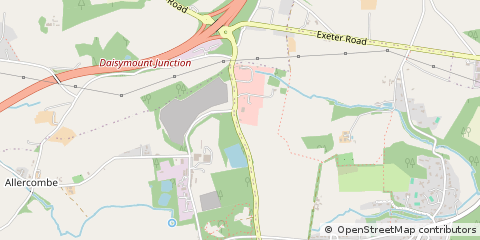 Map of Ottery ST Mary, Devon