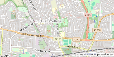 Map of Portslade, East Sussex