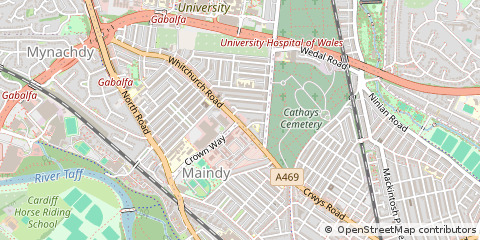 Map of Cardiff