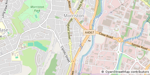 Map of Swansea