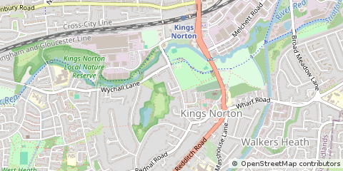Map of Birmingham, West Midlands