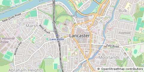 Map of Lancaster, Lancashire