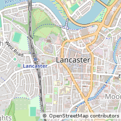 Map of Lancaster, Lancashire