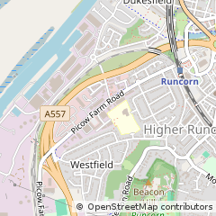 Map of Runcorn, Cheshire