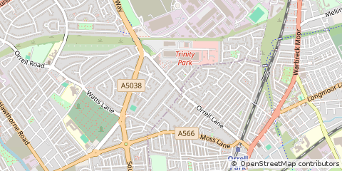 Map of Bootle, Merseyside
