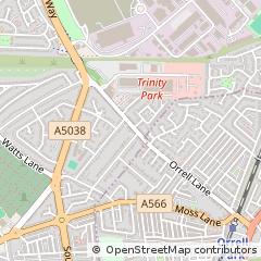 Map of Bootle, Merseyside