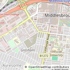 Map of Middlesbrough