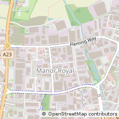 Map of Crawley