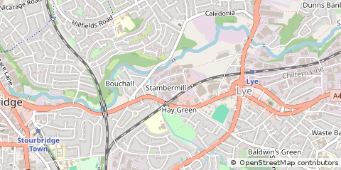 Map of Stourbridge, West Midlands