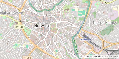Map of Norwich, Norfolk