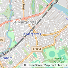 Map of ST Margarets, Twickenham