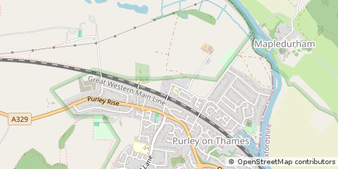 Map of Reading, Berkshire