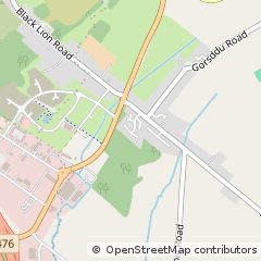 Map of Llanelli, Dyfed