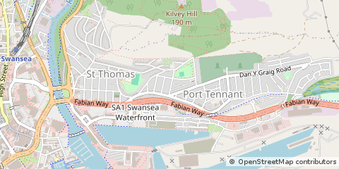 Map of Swansea