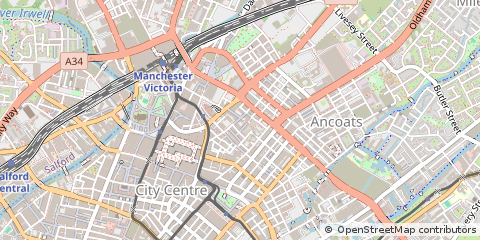 Map of Manchester