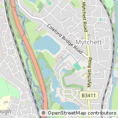 Map of Camberley, Surrey